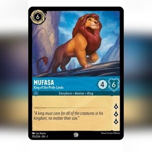 Mufasa 🔥 Disney Lorcana Trading Card TCG 💎 FOIL